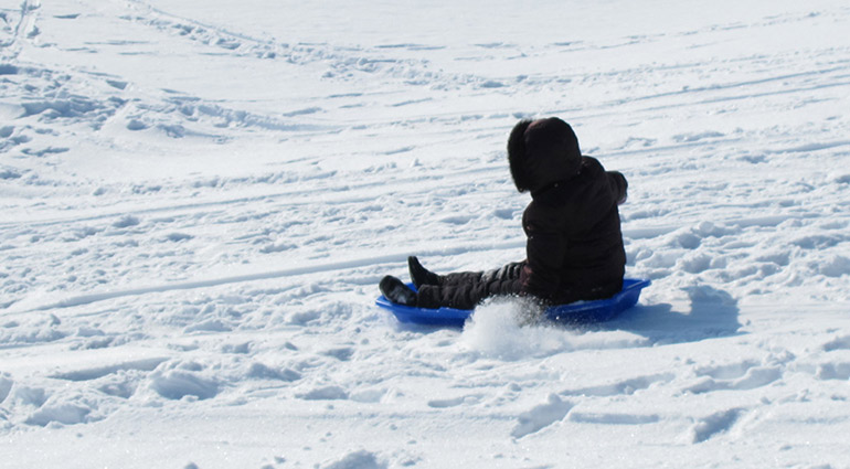 Sledding And Praying