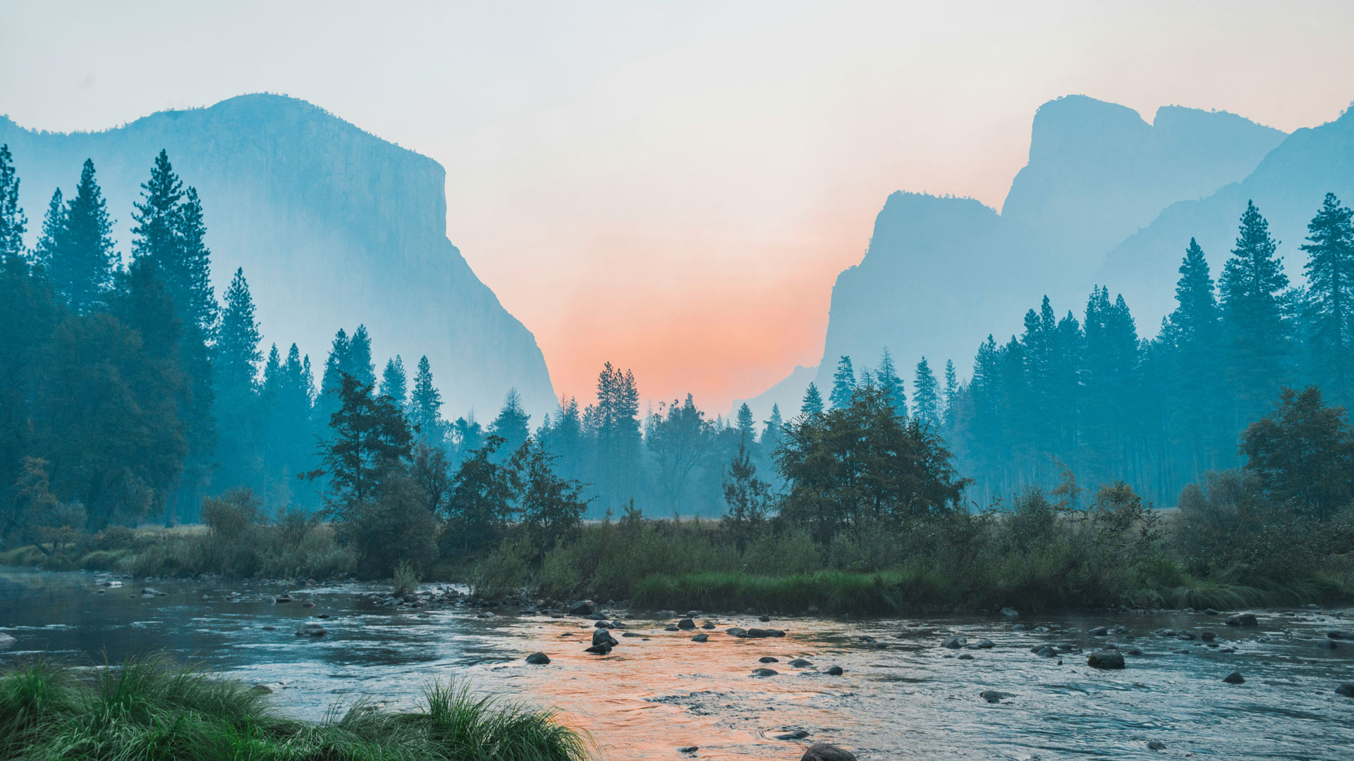 river and mountains