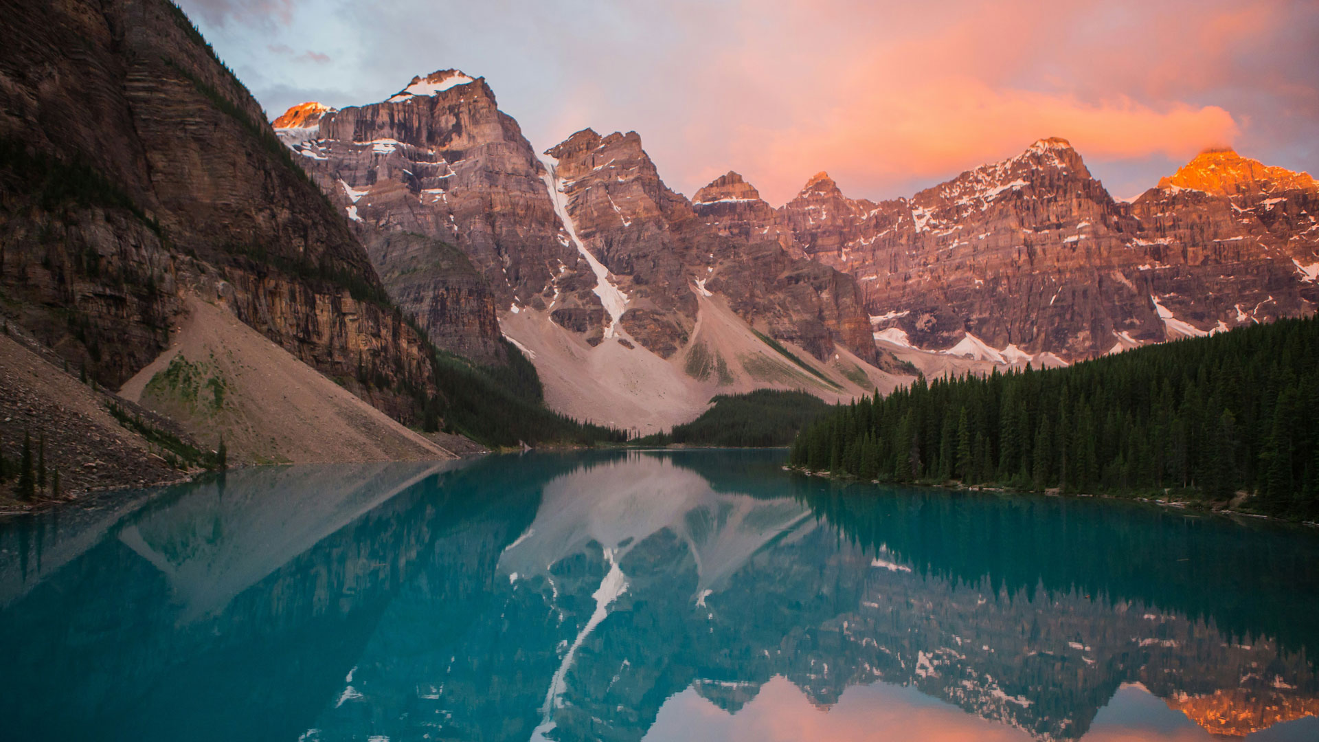 mountains and lake